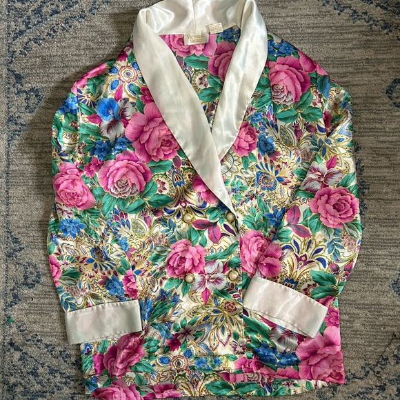 Victoria's Secret Jackets & Blazers - Floral Satin Women's Jacket